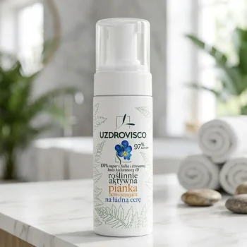 Spumă facială curățare activă cu acid hialuronic, 150ml, Uzdrovisco