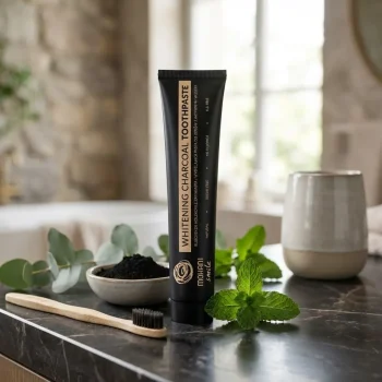 Pasta de dinti, carbune activ, naturala, Mohani Smile, 75 ml - Produse de igiena personala