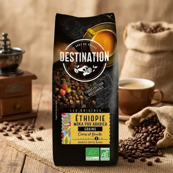 Cafea Arabica boabe Etiopia, Bio, Fair Trade, Destination, 1kg