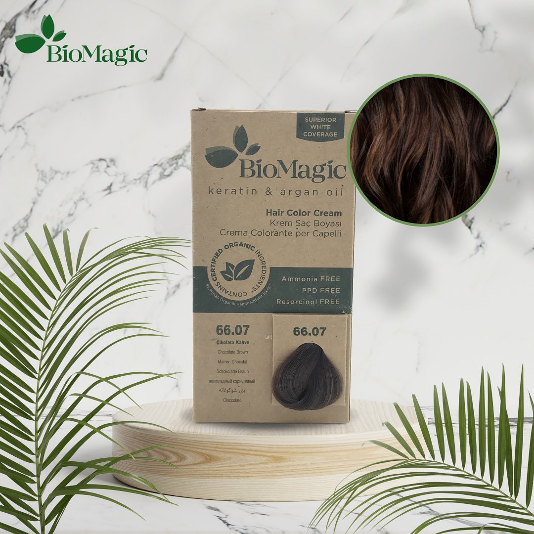 Vopsea de păr maro ciocolatiu (66.07) 250 g – Biomagic