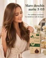 Vopsea de păr fără amoniac maro deschis auriu BioMagic 5.03 cu keratină și ulei de argan - Produse cosmetice
