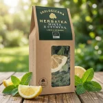 Ceai bio liofilizat, mentă, lămâie, răcoritor, Dary Natury, 100g - Vitamine si Suplimente pentru Imunitate