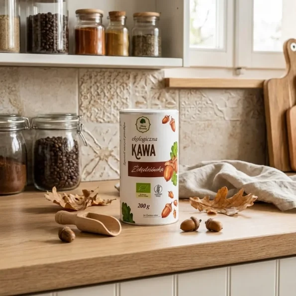 Cafea ghindă Bio, băutură fără cofeină, ghindă prăjită, Dary Natury 200g Cafea ghindă Bio, băutură fără cofeină, ghindă prăjită, Dary Natury 200g - Băuturi naturale sucuri