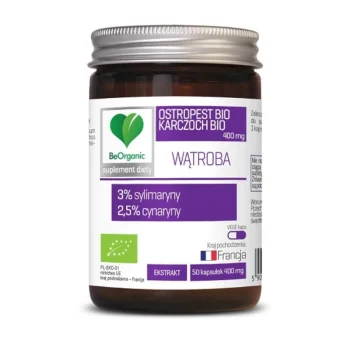 Ciulin de lapte, extract anghinare, 400 mg, Bio, Be Organic, 50 cps