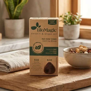 Vopsea de par Biomagic 6.03, blond auriu inchis, fara amoniac 250 g - Produse cosmetice