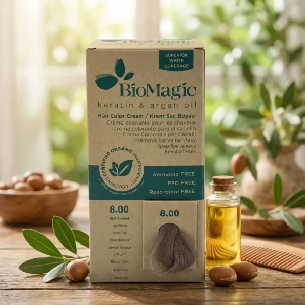 Vopsea par Biomagic 8.0, blond deschis, fara amoniac, argan - Produse cosmetice