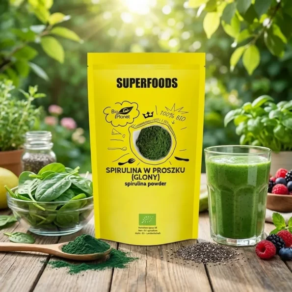 Spirulina pudră bio organică, 200g, Bio Planet