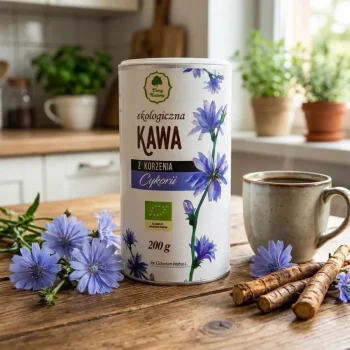 Cafea din rădăcină de cicoare, bio fără cofeină, 200g, Dary Natury - Băuturi naturale sucuri