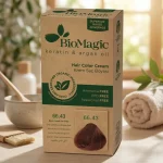 Vopsea de par Biomagic 66.43, fara amoniac, Extra Dark Mahogany - Produse cosmetice