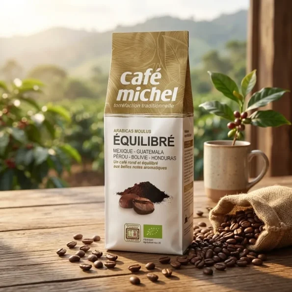 Cafea macinata arabica, Premium Equilibre, Fair Trade, Bio, Cafe Michel, 250g - Băuturi naturale sucuri