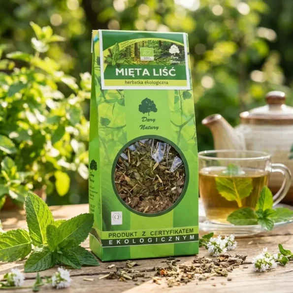 Ceai de frunze de menta, infuzie naturala, aroma proaspata, Dary Natury, Bio, 100g - Ceaiuri naturale