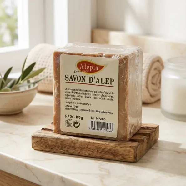 Sapun de masline, piele sensibila, natural, Alep, Alepia, 190 g - Produse de igiena personala