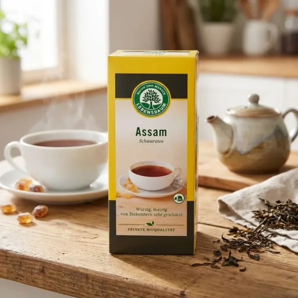Ceai negru Assam bio, 40 g, Lebensbaum - Ceaiuri naturale