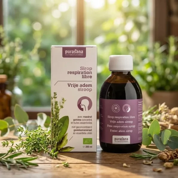 Sirop pentru căi respiratorii, supliment extracte plante, Purasana, 200 ml - Vitamine minerale remedii naturale