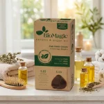 Vopsea de par Biomagic 5.03, maro auriu deschis, fara amoniac, 250g - Produse cosmetice