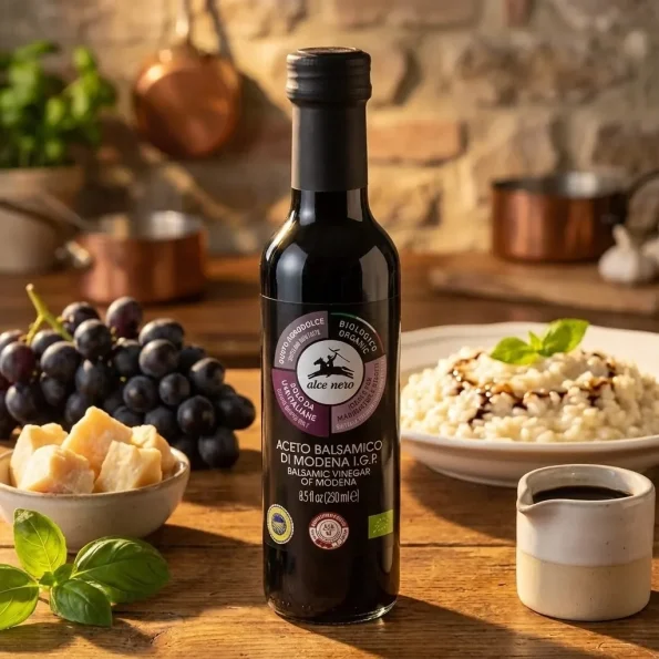 Otet balsamic, filtrat, Modena, struguri bio, Alce Nero, 250 ml