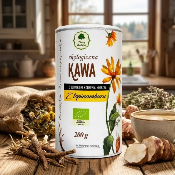 Cafea din topinambur cu radacina de papadie Dary Natury 200g - Băuturi naturale sucuri