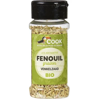 Semințe fenicul bio, aromă delicată, condiment natural, Cook, 30g