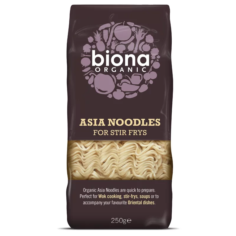 Asia noodles pentru stir fry bio 250g biona