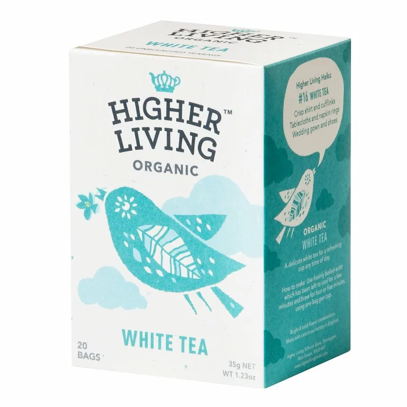 Ceai alb bio 20 plicuri higher living