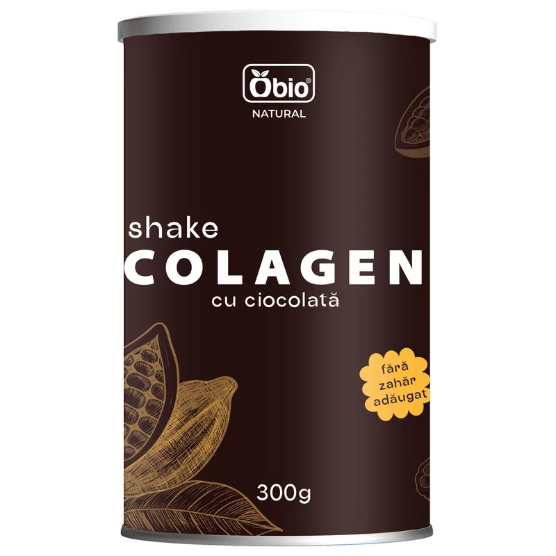 Colagen shake cu ciocolata 300g Obio