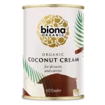 Crema de cocos Bio, 80% cocos, Biona, 400ml