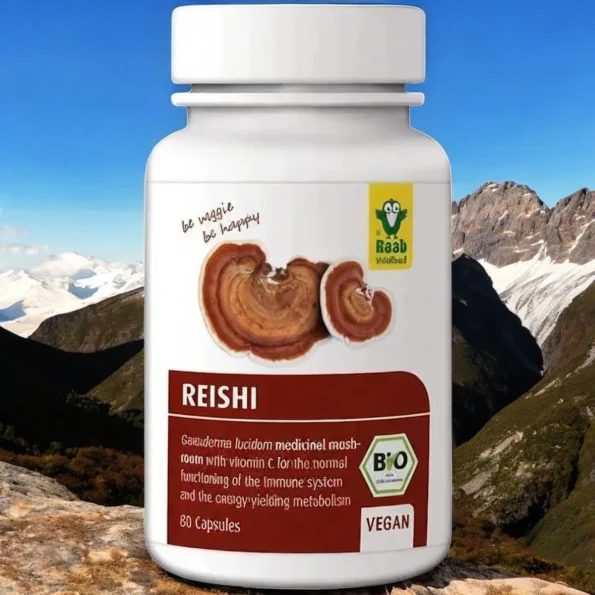 Extract de ciupercă Reishi (Ganoderma lucidum) 400mg RAAB 80 cps
