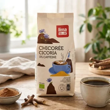 Cafea de cicoare bio fără cofeină cu inulină, Lima, 250g - Cafea verde proaspăt prăjită