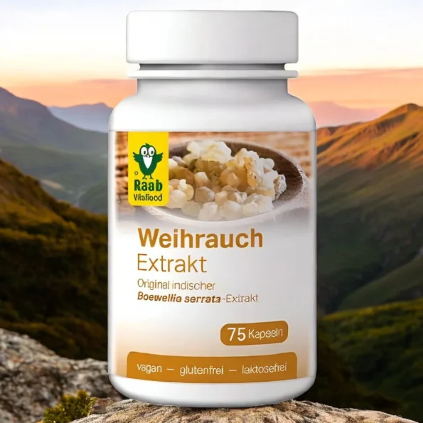 Extract tămâie Boswellia Serrata, 85% acizi boswelici, Raab, 75 buc