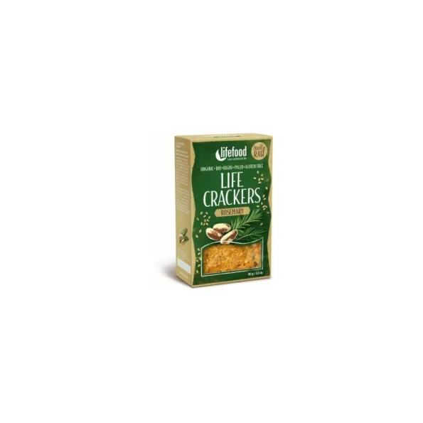 Lifecrackers cu rozmarin raw Bio Lifefood 90g