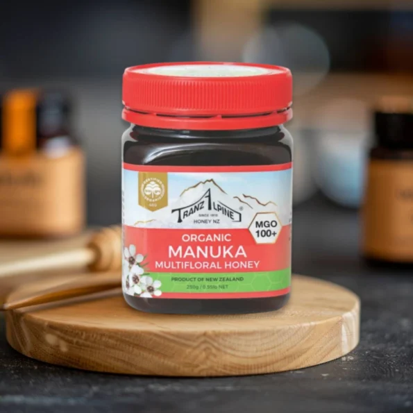 Miere Manuka Bio, MGO 100+, Tranz Alpine, 250 g