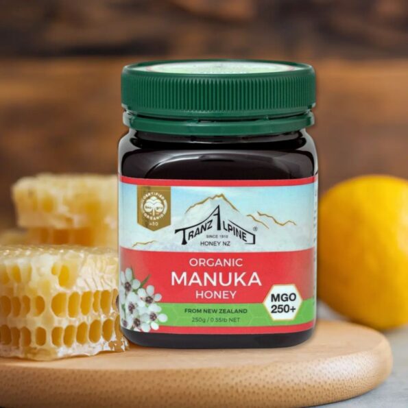 Miere de Manuka, MGO 250+, Bio, TranzAlpine, 250g
