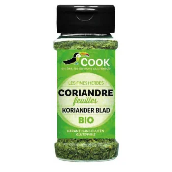 Coriandru bio frunze, condiment, solniță Cook, 15g