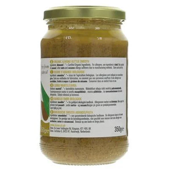 Unt de migdale smooth eco Biona, 100% migdale, 350g