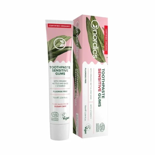 Pasta de dinti cu urzica si salvie, Bio Sensitive, Nordics, 75ml