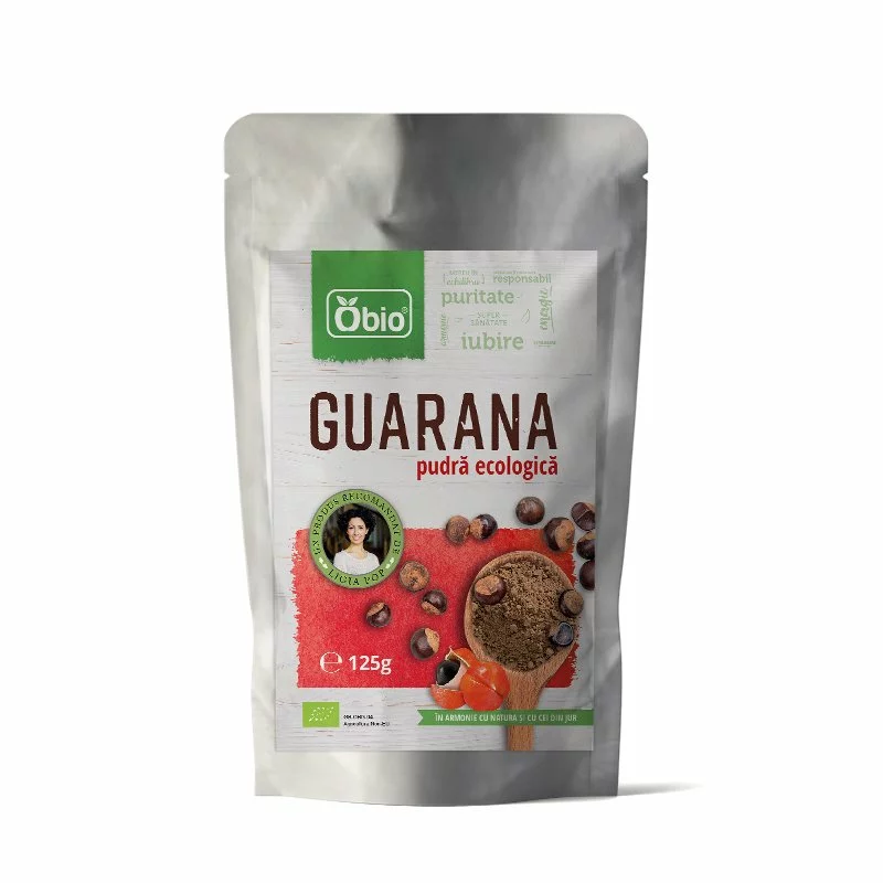Pudra de guarana raw bio 125g obio