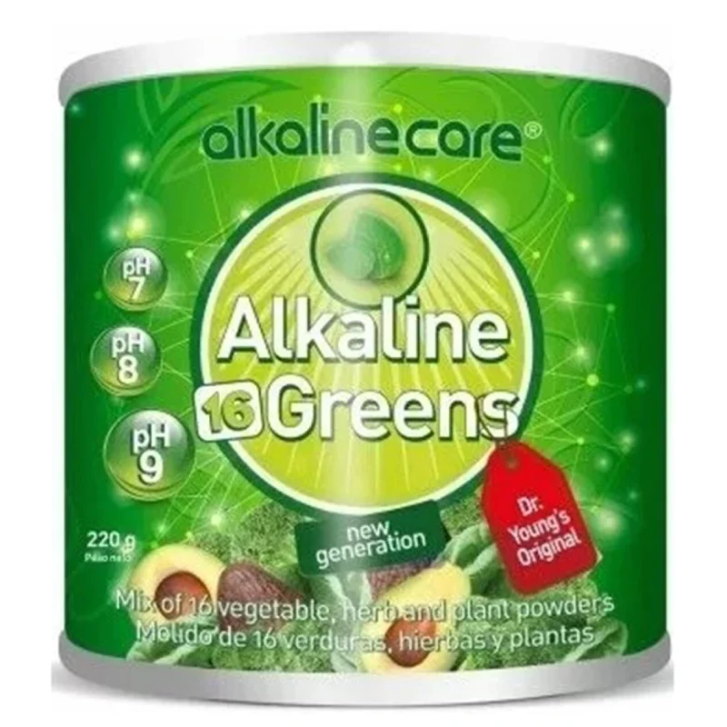 Pulbere Verde Alkaline 16 Greens 220g ALKALINE CARE