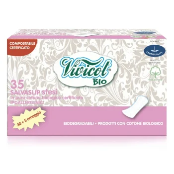 Protej slip din bumbac Bio hipoalergenic compostabil Normal (35 buc) Vivicot Bio