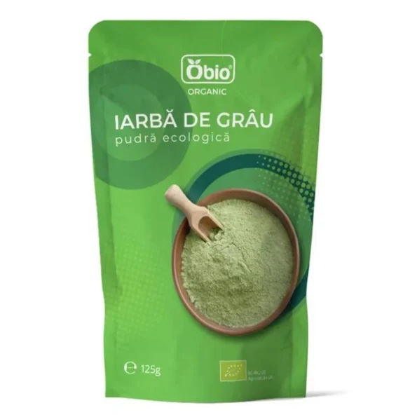 Iarba de Grau Pulbere Organica Obio 125g