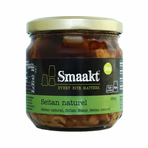 Seitan bio vegetal, proteic, din grâu, Smaakt, 350g