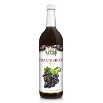Suc de coacăze negre, pur, Bio, Retter, 750ml