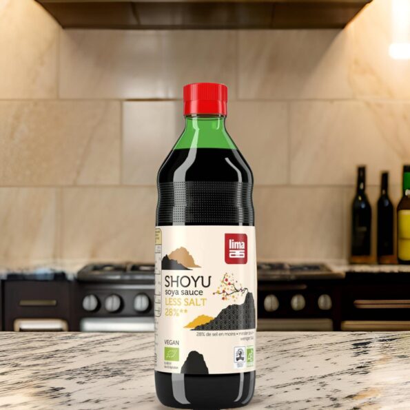 Sos de soia Shoyu Bio cu continut redus de sare 250ml