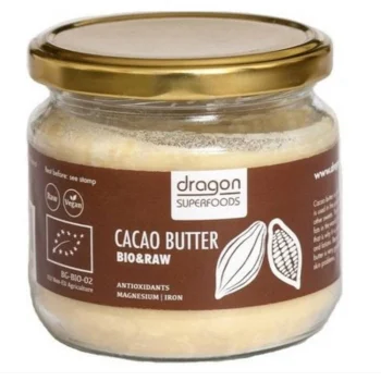 Unt de cacao presat la rece raw, bio, Dragon Star, 300ml