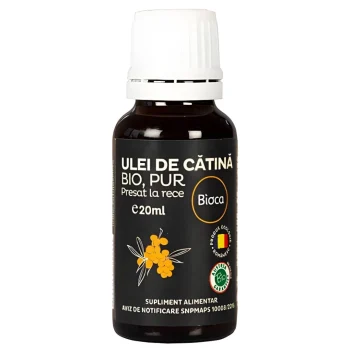 Ulei de catina pur Bio, presat la rece, Bioca, 20ml