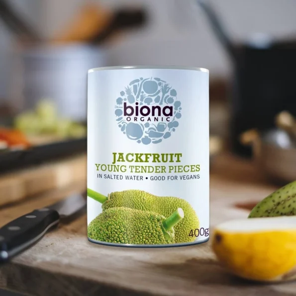 Jackfruit bio în conservă, vegan, Sri Lanka, Biona, 400g