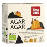 Agar agar pudră Bio, gelifiant vegetal, 6x2g, Lima