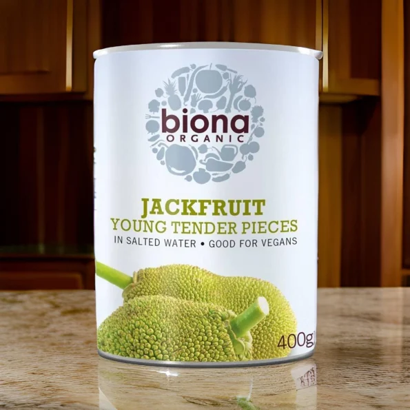 Jackfruit bio în conservă, vegan, Sri Lanka, Biona, 400g