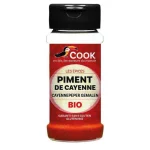 Piper Cayenne bio, ardei iute pulbere, Cook, 40g