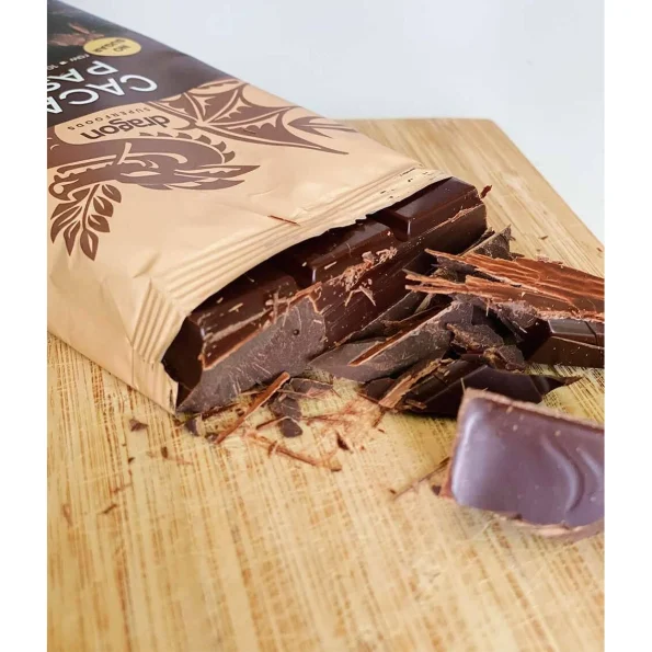 Pastă de cacao bio, raw, Dragon Superfoods, 180g