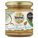 Unt de migdale și cocos Bio, cremos, Biona, 170g